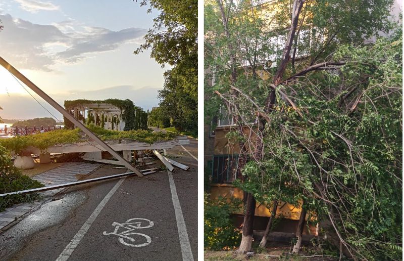 Аким и чиновники Аксу получили выговоры после урагана
