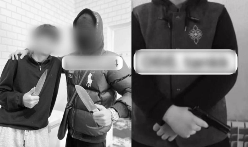 Подростки из Актобе выложили фото с оружием в TikTok: публикацией заинтересовалась полиция