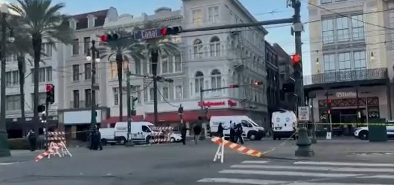 Терактом назвала мер Нового Орлеана наезд на людей на Бурбон-стрит