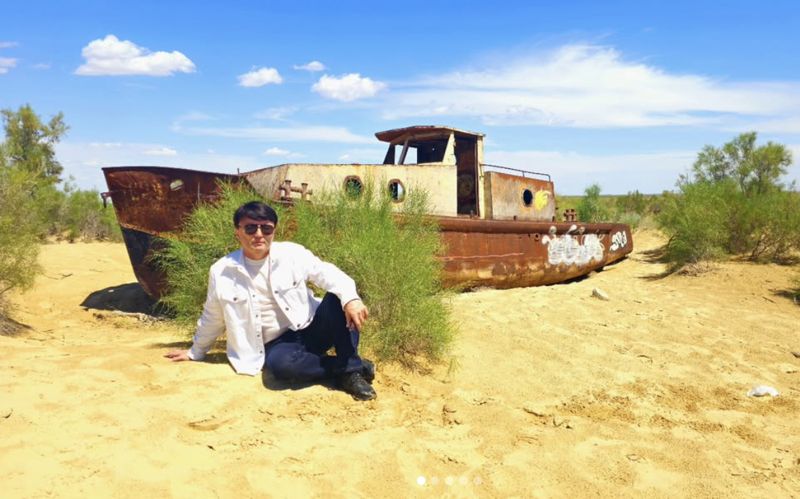 "Душераздирающая картина": отец Димаша Кудайбергена шокирован состоянием Аральского моря