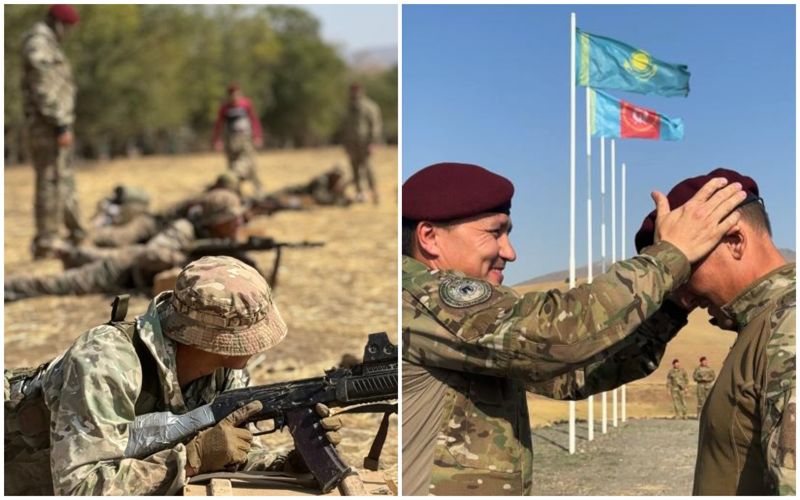 26 военнослужащих получили право носить бордовый берет в Казахстане