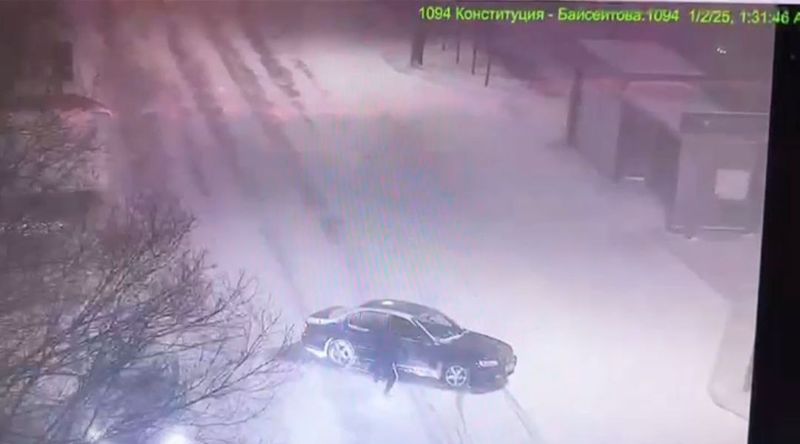 Пьяного угонщика авто ловила полиция Астаны