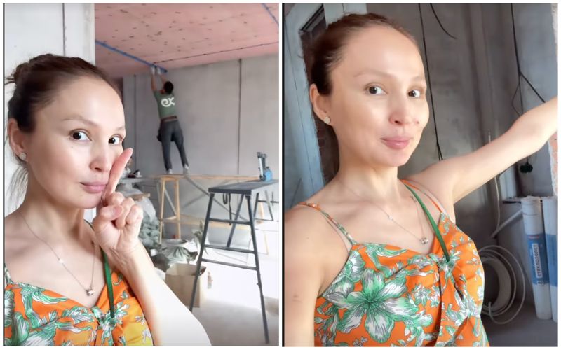 "Беременной женщине нелегко": жена Кайрата Нуртаса одна делает ремонт