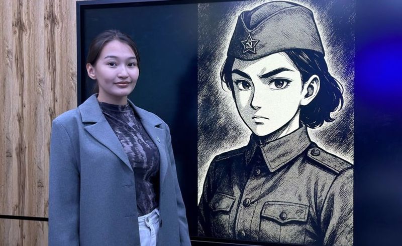 Студентка из Актобе создала комикс об Алие Молдагуловой с помощью ИИ