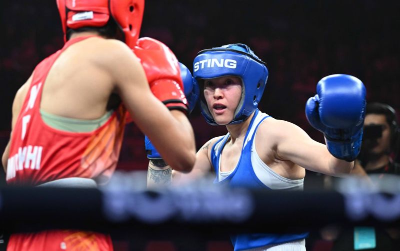 Назым Кызайбай обратилась к казахстанцам после золота этапа Кубка мира по боксу