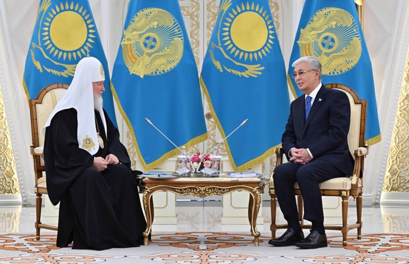 Токаев встретился с патриархом Московским и всея Руси Кириллом