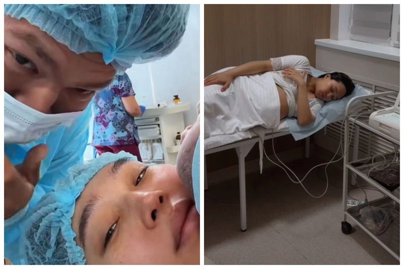 Айжулдыз Адайбекова родила второго ребёнка