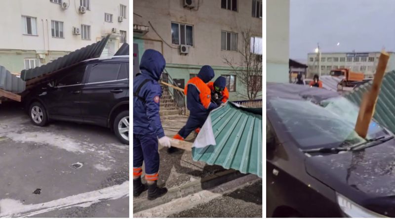 Сносит крыши и обрывает провода: Атыраускую область накрыл мощный ураган