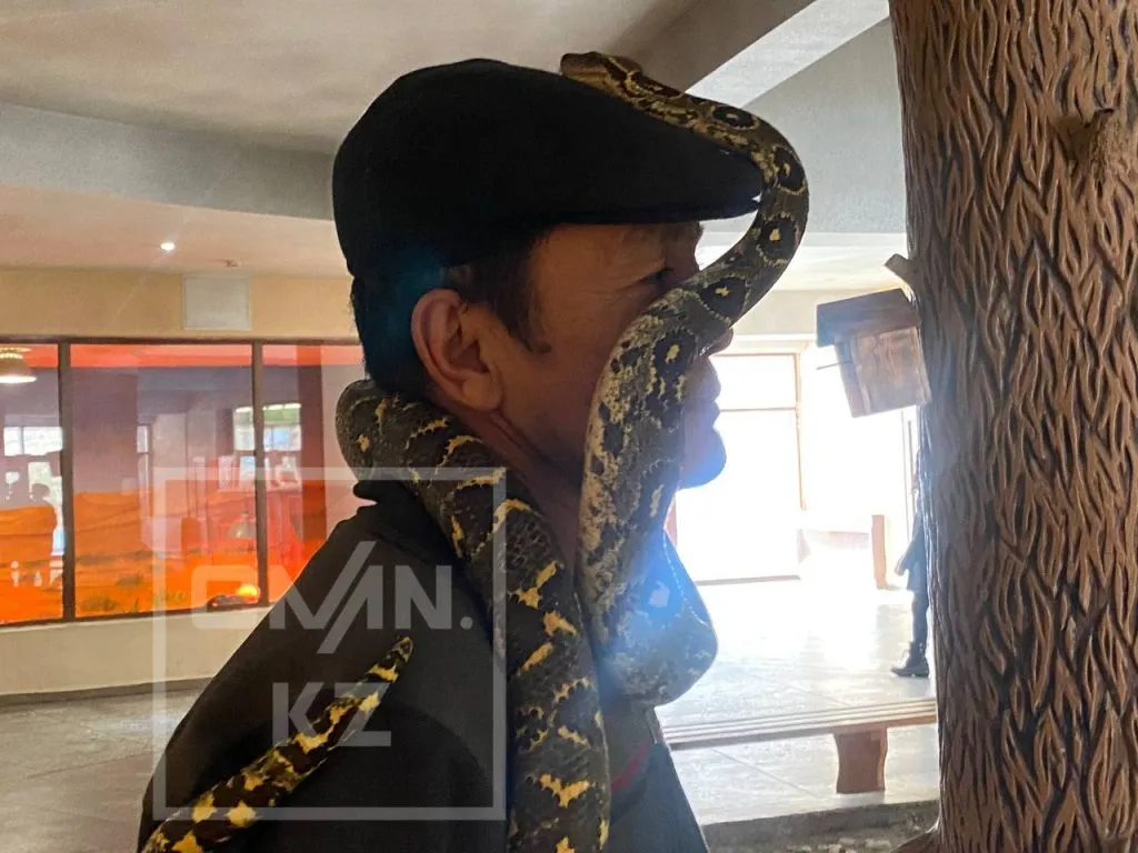 Змея Алматинского зоопарка