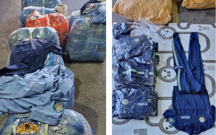 Почти две тонны полицейской формы пытались ввезти из Китая в Казахстан