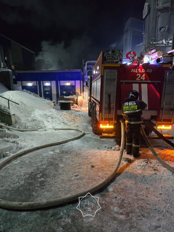Пожар вспыхнул на маслозаводе в ВКО