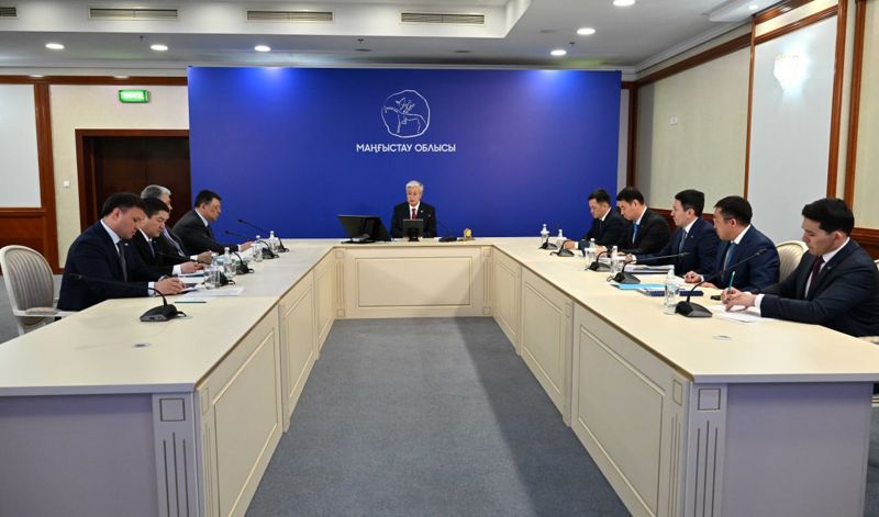 Токаев поручил решить вопрос с дефицитом воды в Мангистауской области