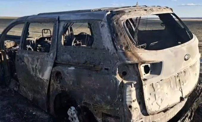 Автомобиль сгорел: семь человек погибли в аварии на трассе Караганда-Балхаш