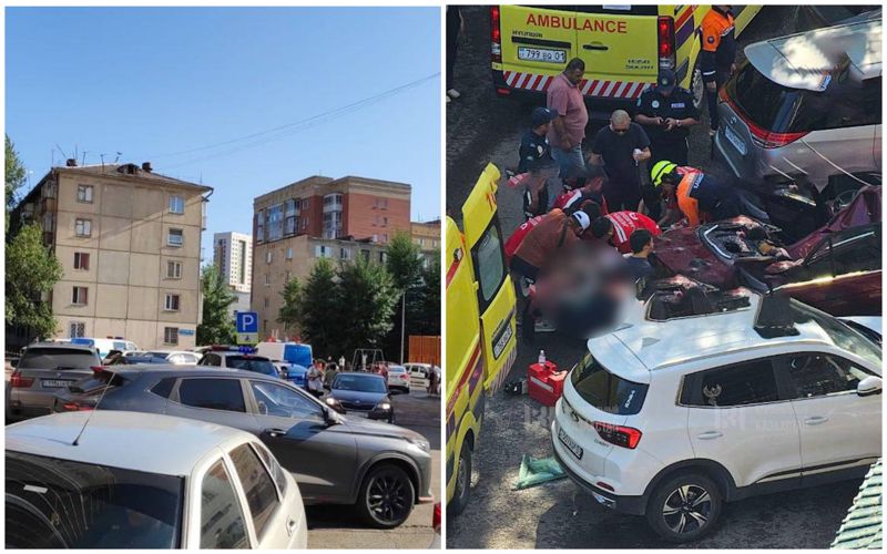 Спрыгнувший с 25-го этажа подозреваемый в убийстве женщины пришёл в сознание