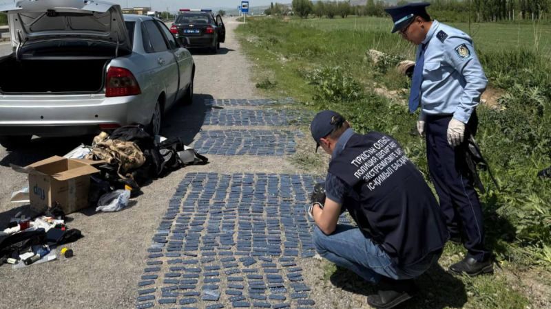 Крупную партию трамадола обнаружили в Туркестанской области