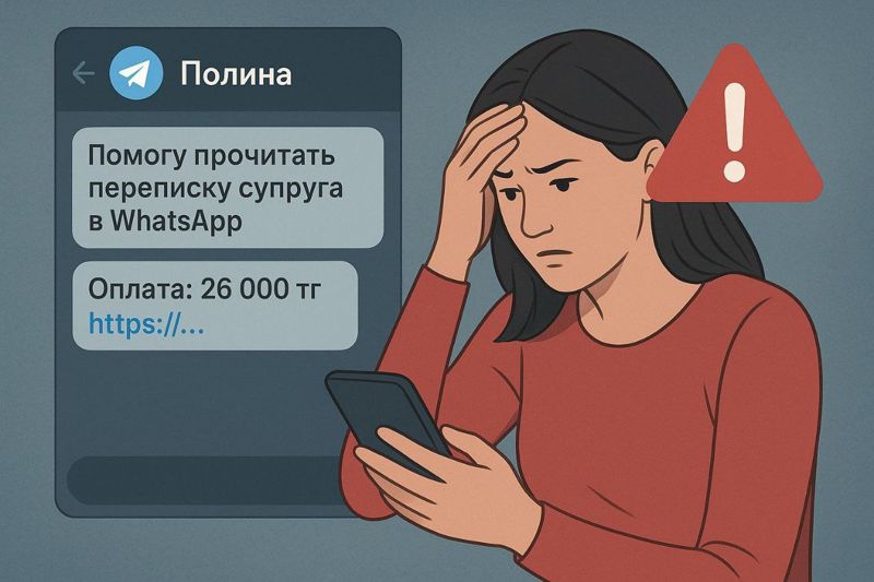 Жительница Костаная решила взломать телефон мужа и стала жертвой мошенницы