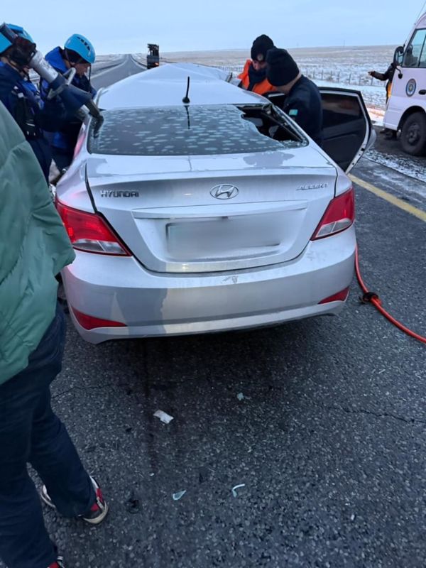 Грузовик столкнулся с легковушкой на трассе Павлодар-Кызылорда: два человека погибли