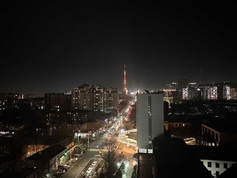 200-метровая башня в Алматы засияла в новом свете