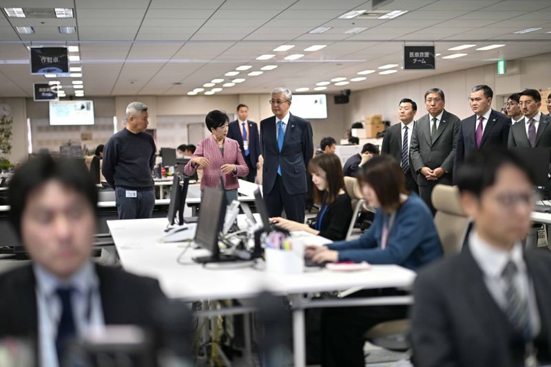 Токаеву показали, что происходит в Токио во время землетрясения