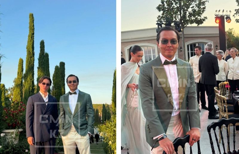 Нурали Алиева и его сына Амана заметили в Каннах