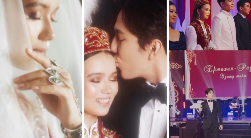 Димаш Кудайберген спел песню на свадьбе сестры и растрогал её до слёз