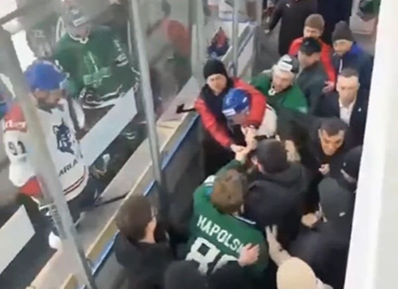 "Бейбарыс" - "Арлан": за массовую драку после чемпионата Казахстана по хоккею наказали сразу 12 членов обеих команд