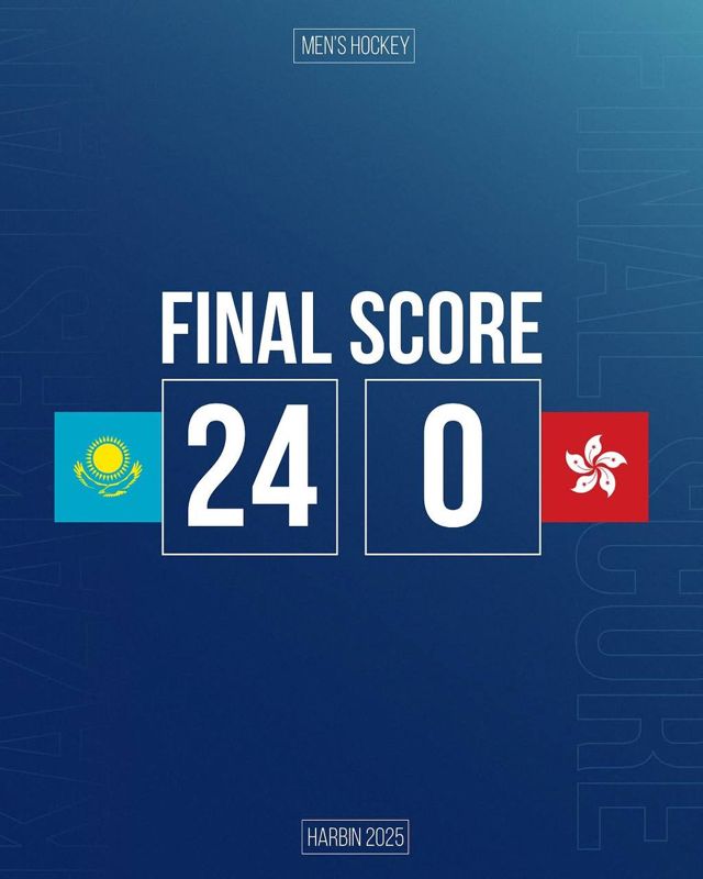 Сборная Казахстана по хоккею вышла в полуфинал на Азиаде-2025