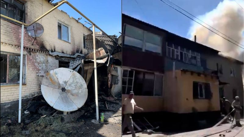 В Талдыкоргане полицейский спас из горящего дома троих детей