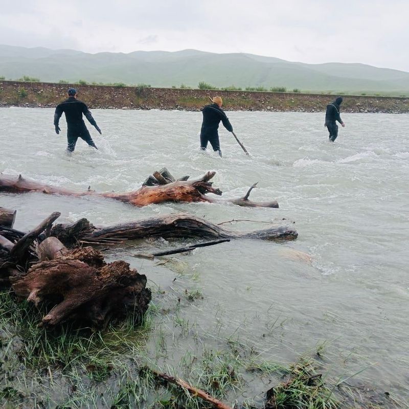 Сорвался с троса и упал в реку: в области Жетысу почти два дня ищут мужчину