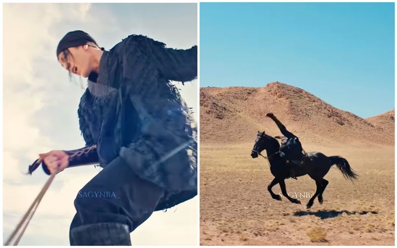 «Миссия невыполнима» по-казахски: Димаш Кудайберген исполнил опасный трюк верхом на лошади