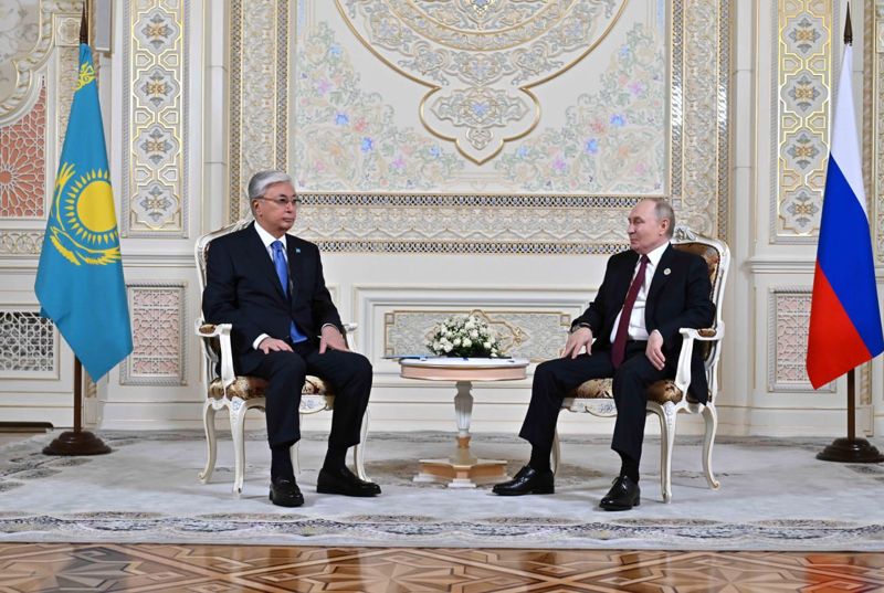 Токаев провёл переговоры с Путиным в Таджикистане