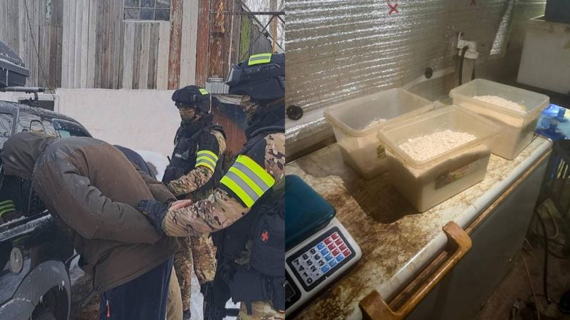Крупную нарколабораторию по производству "синтетики" накрыли в Караганде