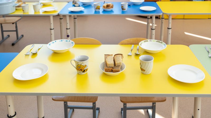 Обед в детсаду 