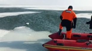 Машина ушла под лёд: погибла женщина в Карагандинской области