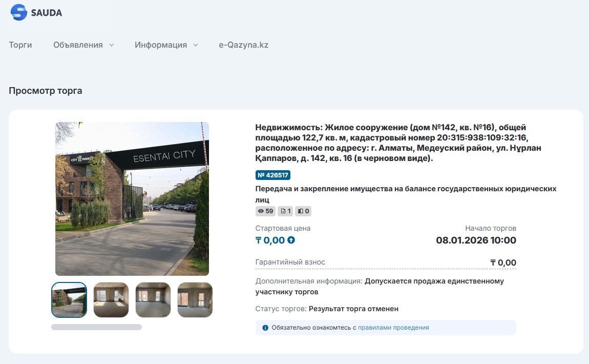 Квартиры, Esentai City