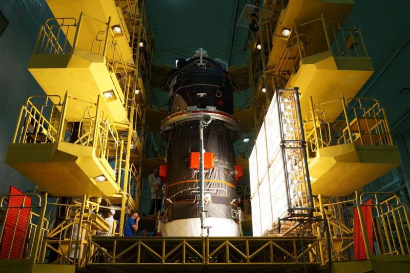 На Байконуре "засветили" солнечные батареи корабля "Прогресс МС-33"