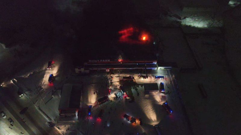 В Семее загорелся детский центр Bala Park: пожар локализовали