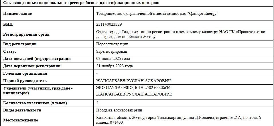 Qamqor Energy скрин