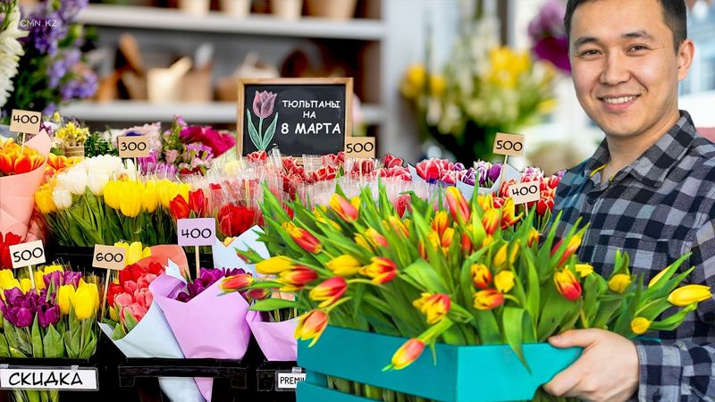 Тюльпаны по 100 тенге: флористы подсчитывают миллионные убытки после 8 марта
