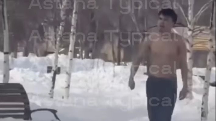 Мужчина с ножом напугал жителей Астаны