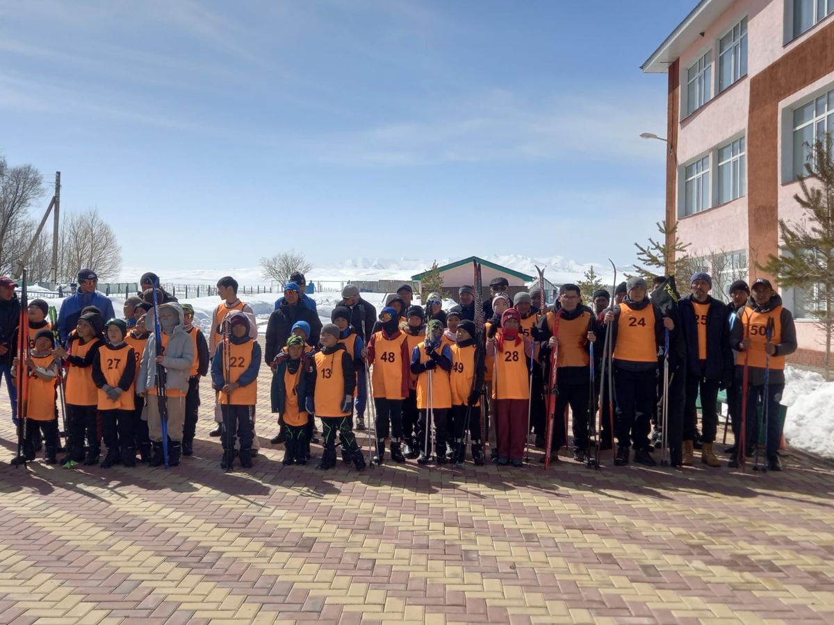 В Кегенском районе спортсмены, занимающиеся лыжным спортом, проголосовали 