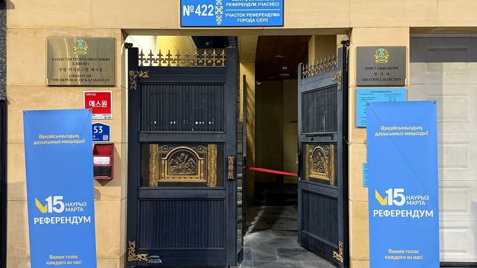 Участок для голосования в Южной Корее