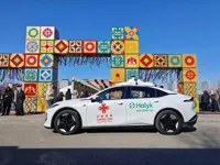 Беспилотный автомобиль испытали в центре Астаны