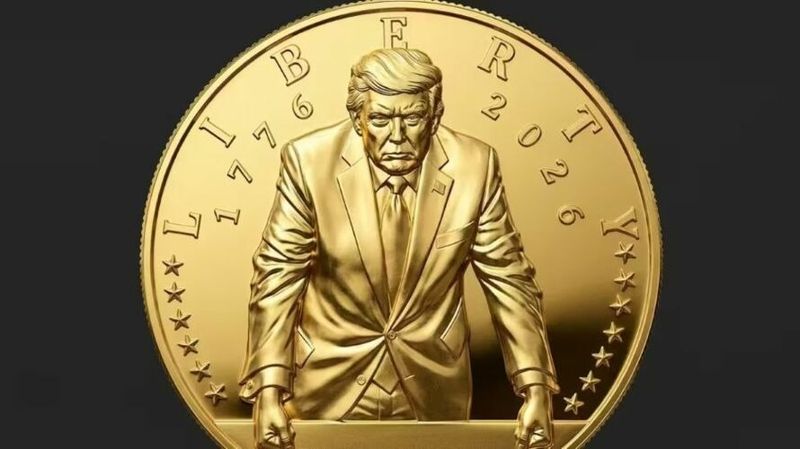 Золотой президент: в США выпустят монету с изображением Трампа