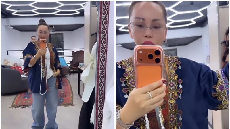Баян Алагузова показала дизайнерский шапан за 660 тысяч тенге