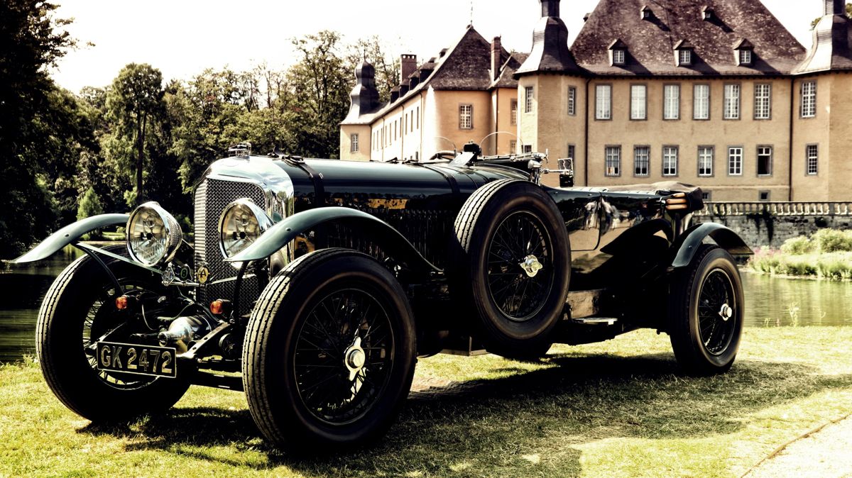 Старинный, автомобиль, особняк