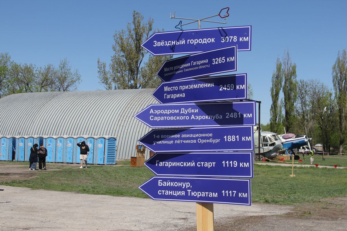 Гагарин, укзатели