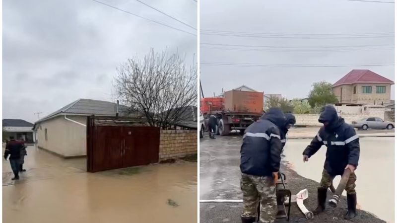 В Мангистауской области ливни затопили улицы и дома