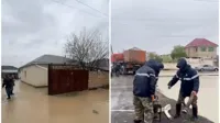 В Мангистауской области ливни затопили улицы и дома