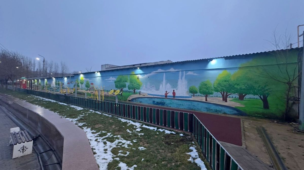 Шымкент, мурал